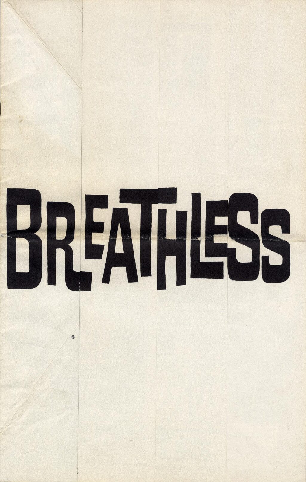 BREATHLESS (1960; 1961 first US-release) Pressbook