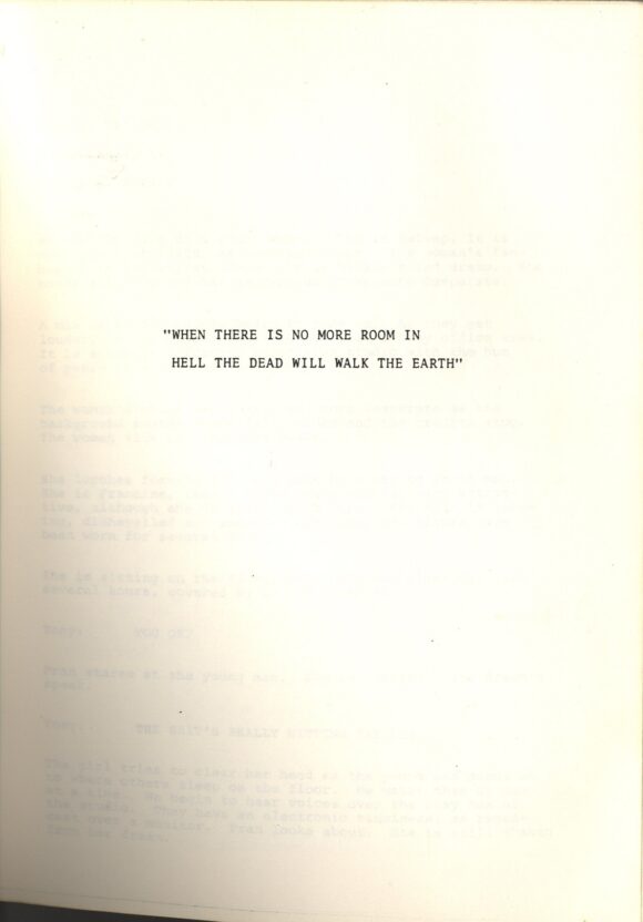 DAWN OF THE DEAD (1977) Final Shooting script by George Romero - Image 3