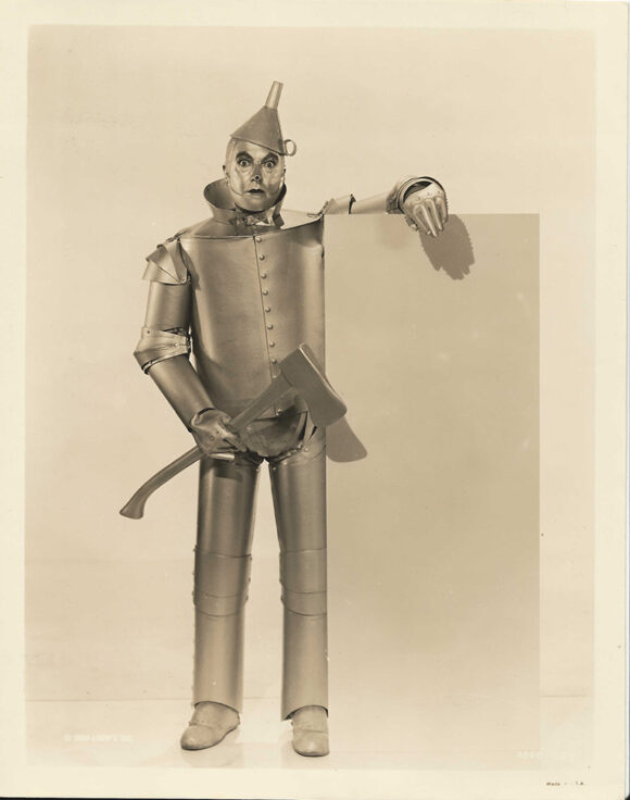 WIZARD OF OZ, THE (1939) Advertising still with Jack Haley as Tin Man