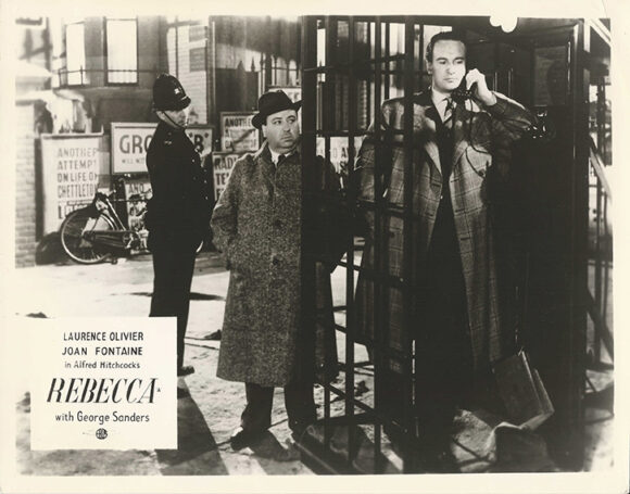 ALFRED HITCHCOCK / REBECCA (1940; 1947 reissue) Photo of director cameo