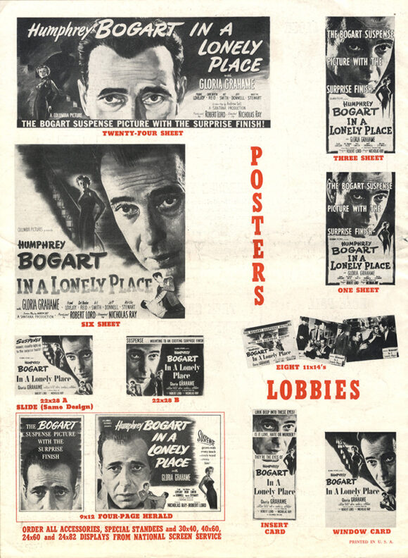 In a Lonely Plave (1950) Campaign book / pressbook