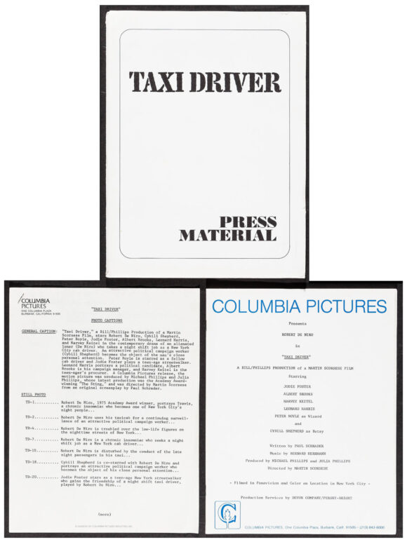 TAXI DRIVER (1976) Press kit - 2 - Image 2