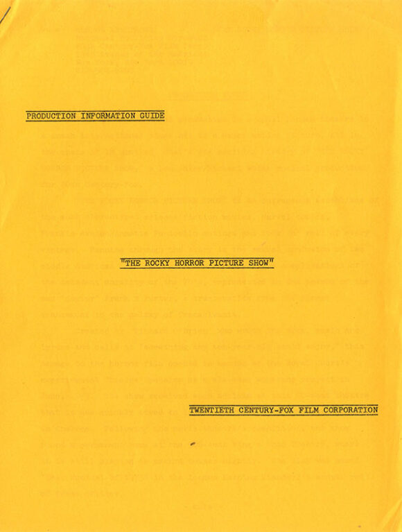 ROCKY HORROR PICTURE SHOW, THE (1975) Press kit - Image 4