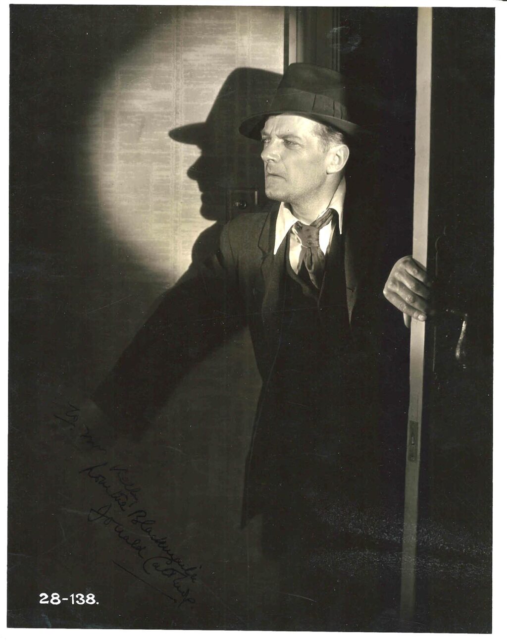 BLACKMAIL (1929) / DONALD CALTHROP-SIGNED PHOTO