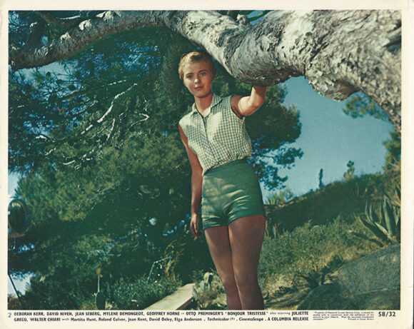 BONJOUR TRISTESSE WITH JEAN SEBERG (1958) UK COLOR PHOTO