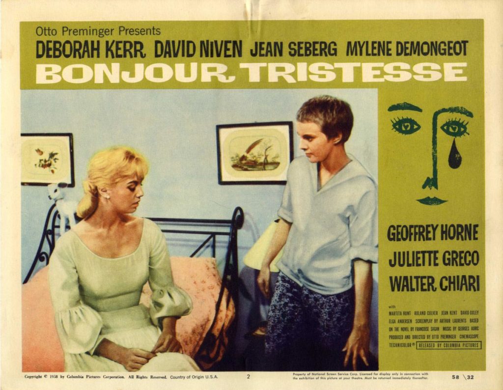 BONJOUR TRISTESSE (1958) Set of 8 lobby cards - WalterFilm