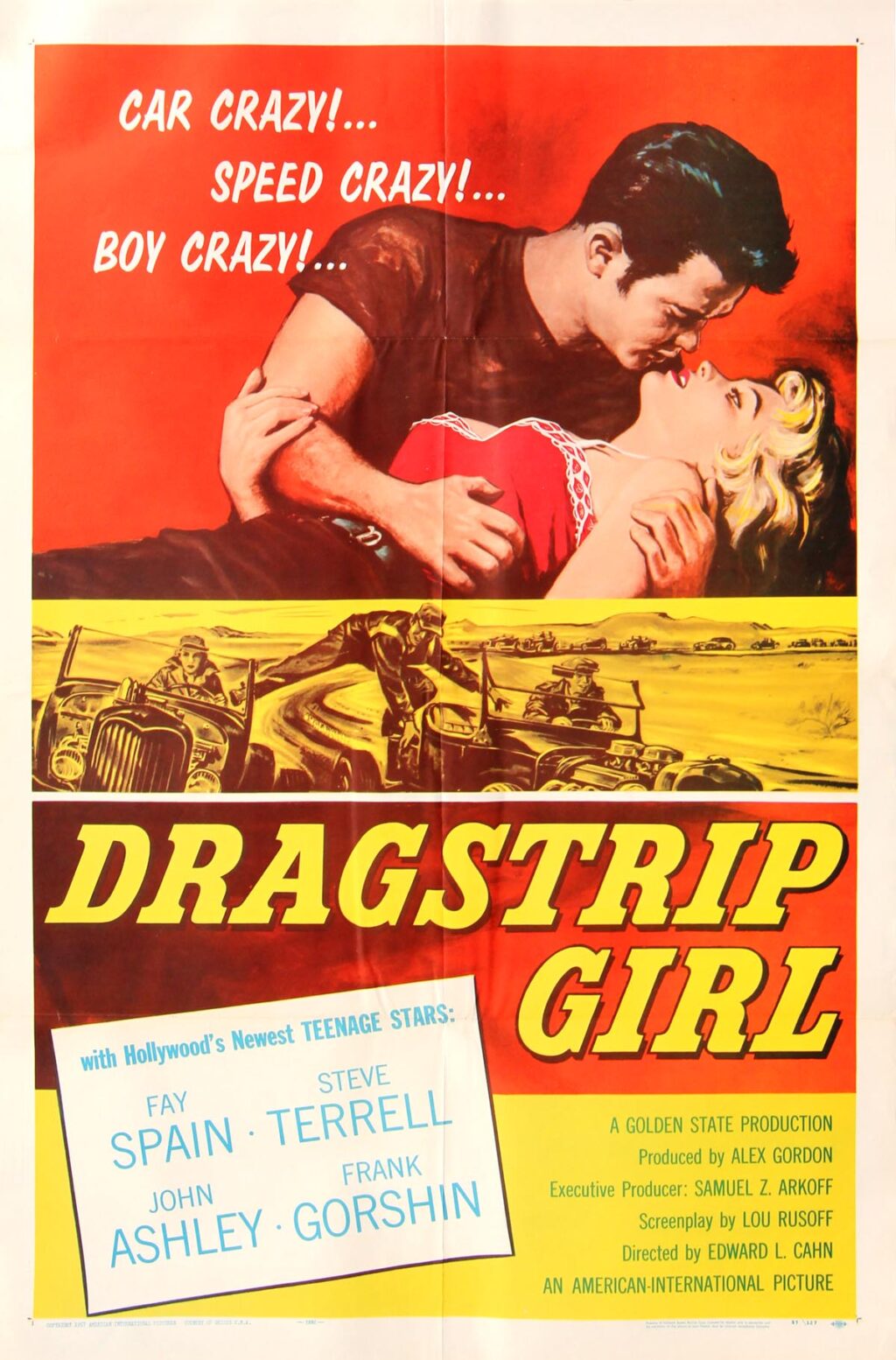 DRAGSTRIP GIRL (1957) One sheet poster