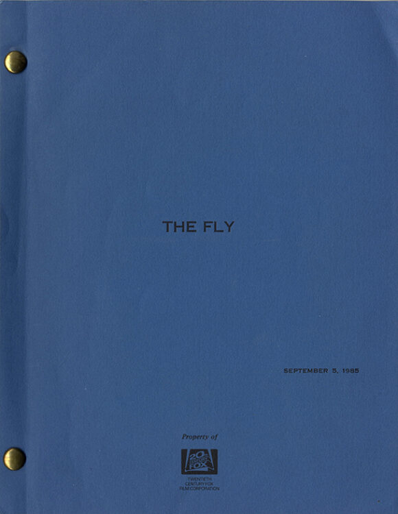 (CRONENBERG, DAVID, DIRECTOR) THE FLY Vintage film script.