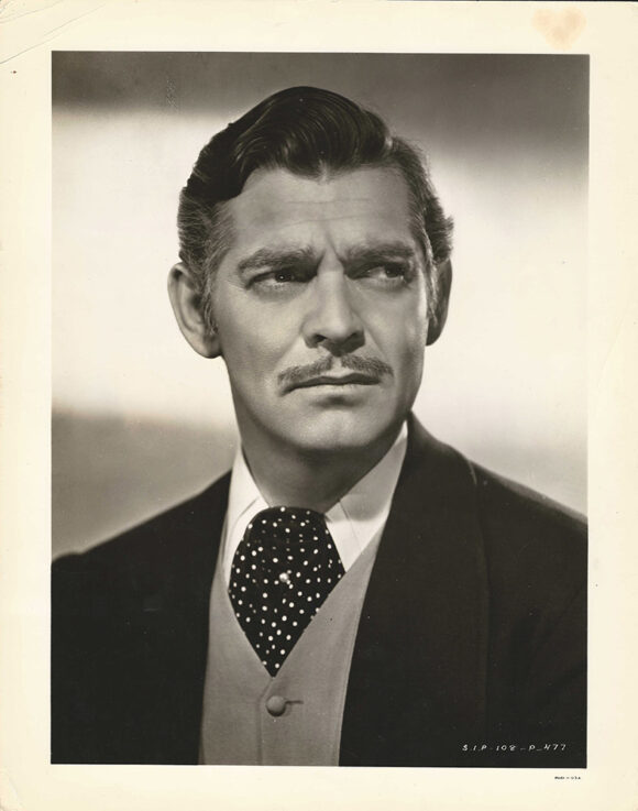 GONE WITH THE WIND -A10- CLARK GABLE AS RHETT BUTLER IN A SERIOUS PORTRAIT