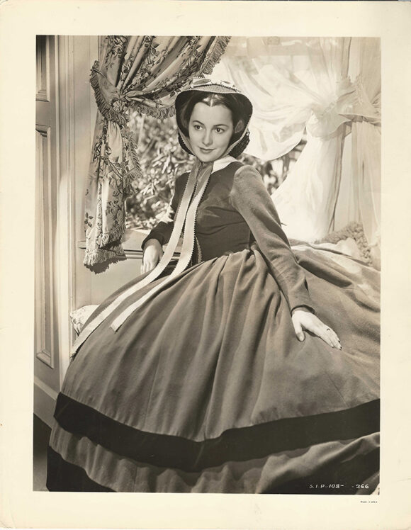 GONE WITH THE WIND -I18- OLIVIA DE HAVILLAND AS MELANIE WILKES PORTRAIT