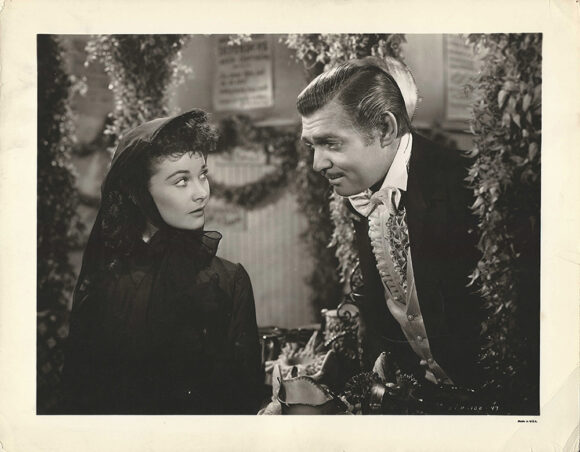 GONE WITH THE WIND 8 VIVIEN LEIGH AS SCARLETT O’HARA AND CLARK GABLE AS RHETT BUTLER AT THE ATLANTA BAZAAR