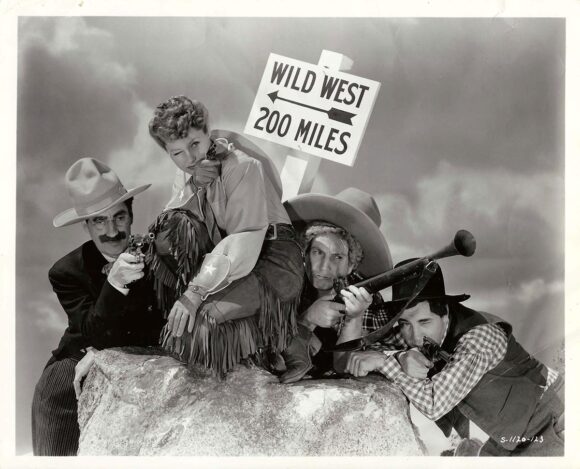 GO WEST (1940) / MARX BROS. STAMPED PORTRAIT BY CLARENCE BULL