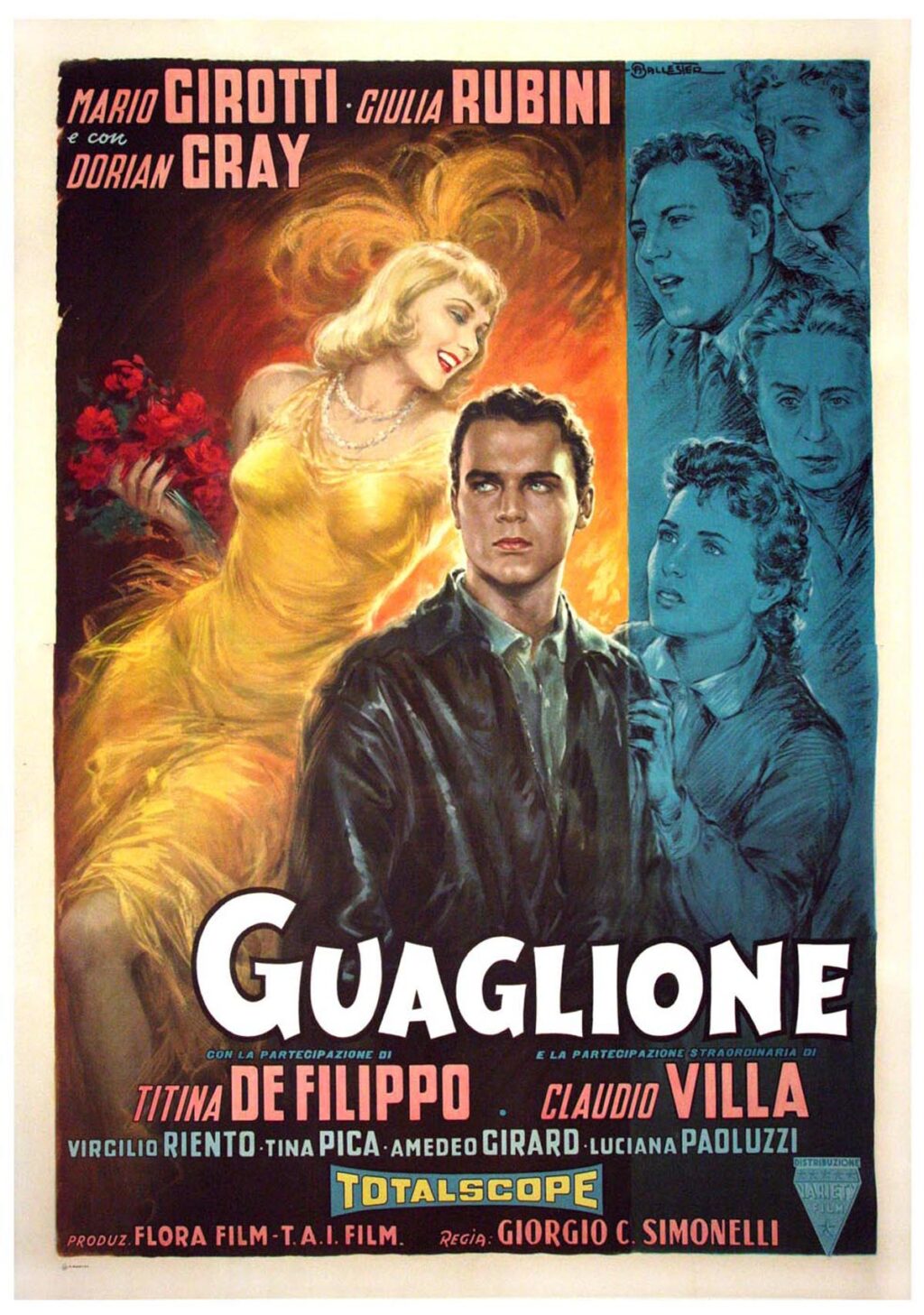 GUAGLIONE (1957) Italian quattro foglio poster by Anselmo Ballester