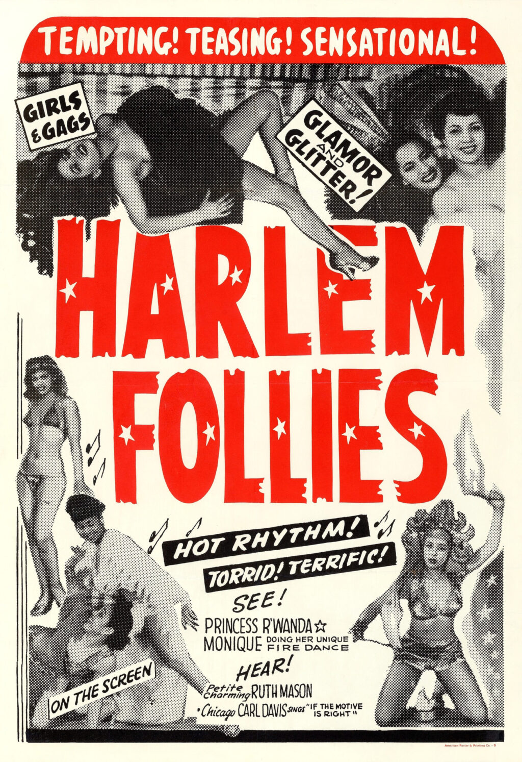 HARLEM FOLLIES/ ONE SHEET POSTER (1949)