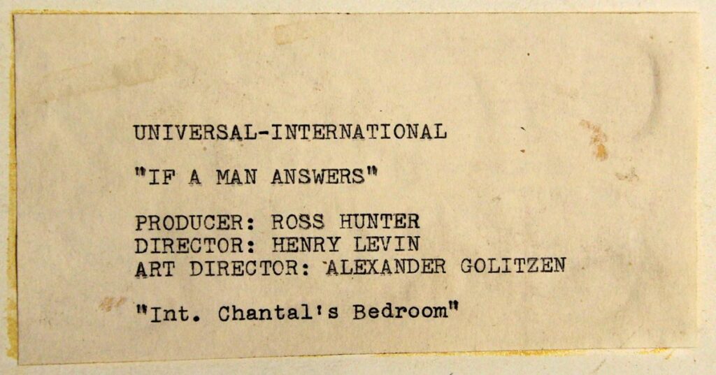 IF A MAN ANSWERS (1962)