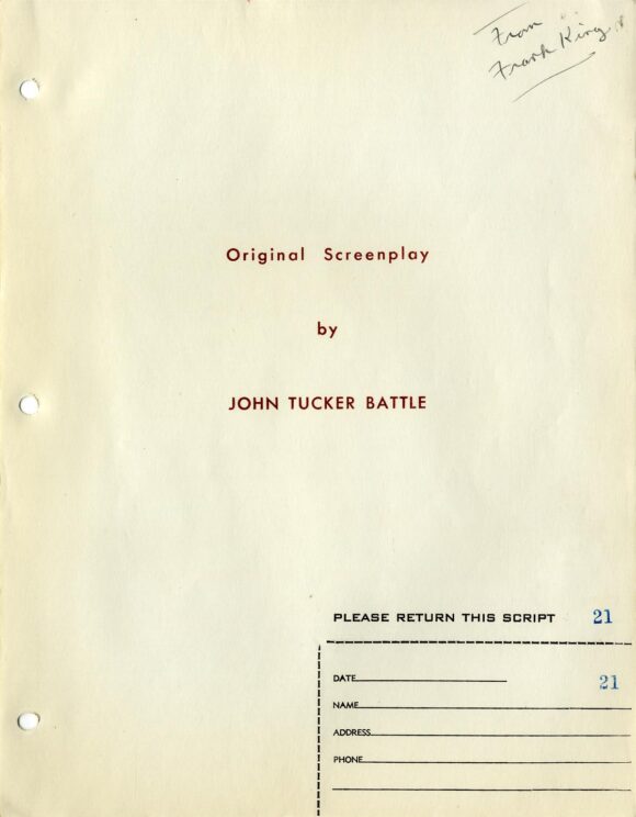 INVADERS FROM MARS (1953) Draft script by John Tucker Battle, Los Angeles, 1950