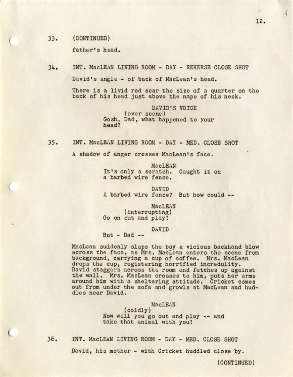 INVADERS FROM MARS (1953) Draft script by John Tucker Battle, Los Angeles, 1950