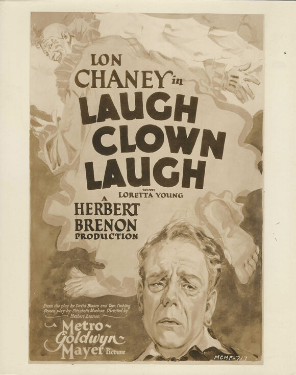 LON CHANEY/ LAUGH CLOWN LAUGH ONE SHEET POSTER PHOTO (1928)