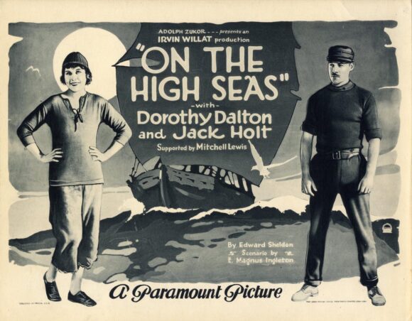 ON THE HIGH SEAS (1922) Lobby card