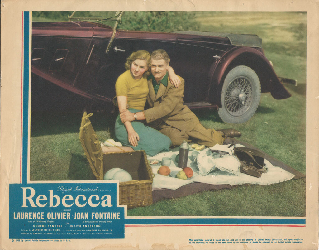 REBECCA LOBBY CARD (1940)