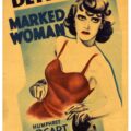 MARKED WOMAN MINI WINDOW CARD (1937)