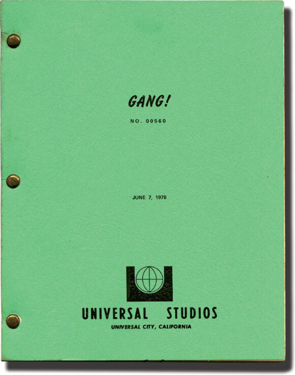 WALK PROUD [working title: GANG!] (1979) Three variant film scripts - Image 2