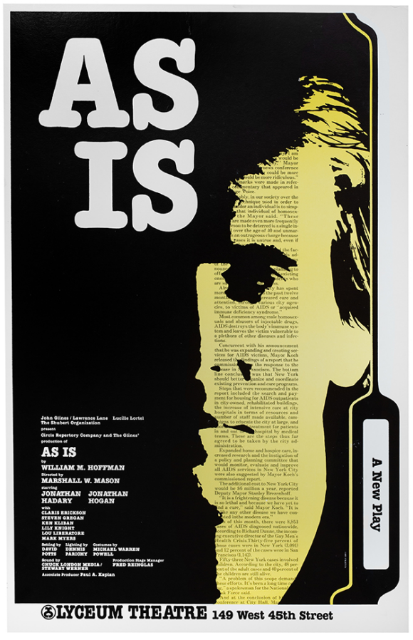 AS IS (1985) Broadway poster