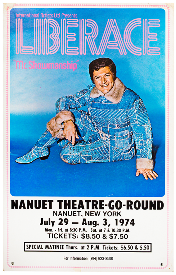 LIBERACE / NANUET [NEW YORK] THEATRE-GO-ROUND, JULY 29-AUGUST 3, 1974