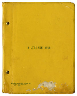 LITTLE NIGHT MUSIC, A (Mar 5, 1973) Theatre script playing version by Stephen Sondheim, Hugh Wheeler