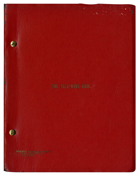 TELEPHONE BOOK, THE (Jun 25, 1969) Final draft screenplay