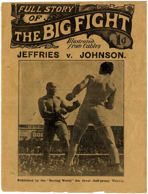 FULL STORY OF THE BIG FIGHT ILLUSTRATED FROM CABLES (1910) UK pamphlet