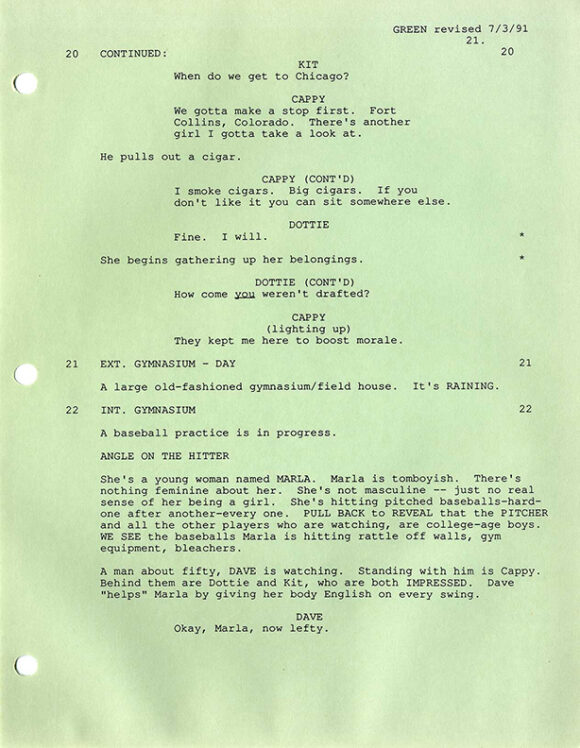 LEAGUE OF THEIR OWN, A (1992) Film script and autographed baseball - Image 3