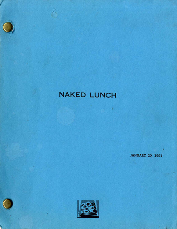 NAKED LUNCH (1991) Fifth Draft film script dated Jan 20, 1991