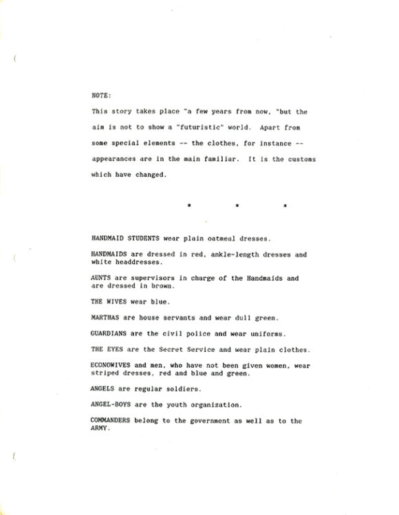 HANDMAID'S TALE, THE (Jan 1990) Screenplay by Harold Pinter, adapted from Margaret Atwood - Image 3