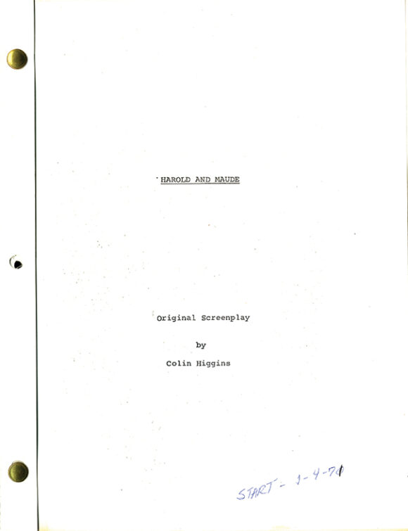 HAROLD AND MAUDE (1971) original screenplay by Colin Higgins