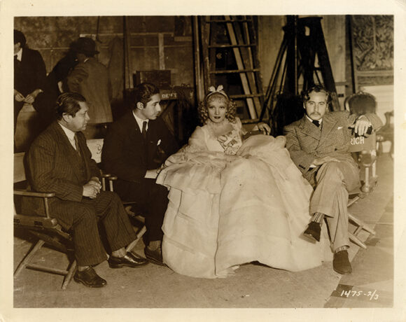 The Scarlet Empress [1934] 8 x 10" photo ft. director Josef von Sternberg and Marlene Dietrich as Catherine the Great.