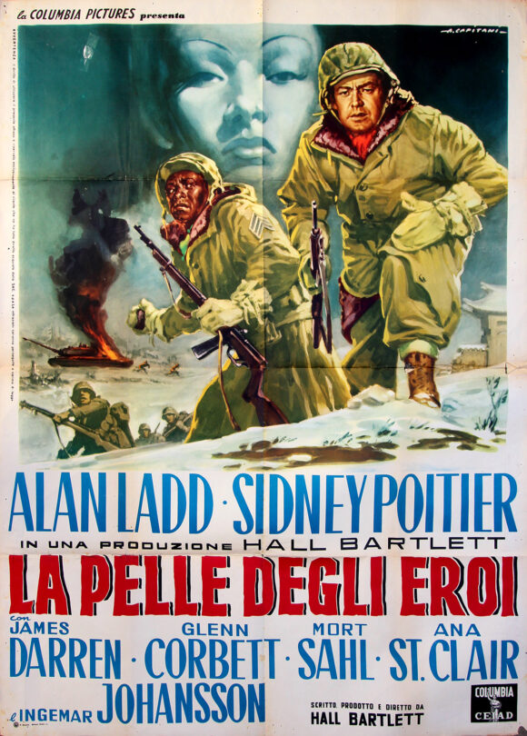 ALL THE YOUNG MEN [LA PELLE DEGLI EROI] (1960) Italian poster