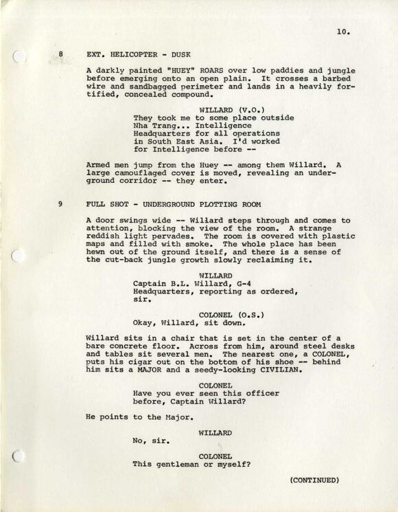 APOCALYPSE NOW (1979) Third Draft Screenplay by John Milius, Revised by Francis Coppola, Dec 3, 1975 - Image 4