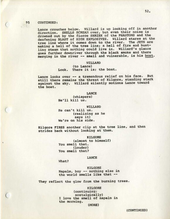 APOCALYPSE NOW (1979) Third Draft Screenplay by John Milius, Revised by Francis Coppola, Dec 3, 1975 - Image 6