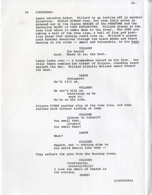 APOCALYPSE NOW (1979) Third Draft Screenplay by John Milius, Revised by Francis Coppola, Dec 3, 1975 - Image 7