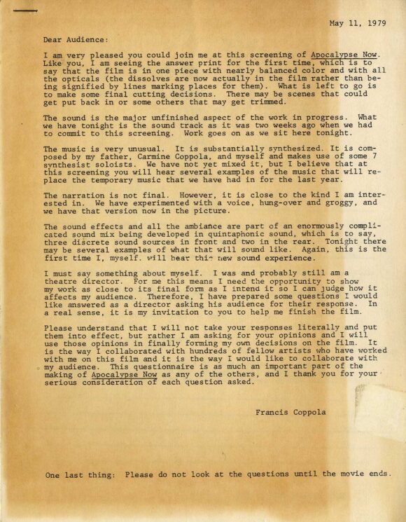 APOCALYPSE NOW (1979) Third Draft Screenplay by John Milius, Revised by Francis Coppola, Dec 3, 1975 - Image 9