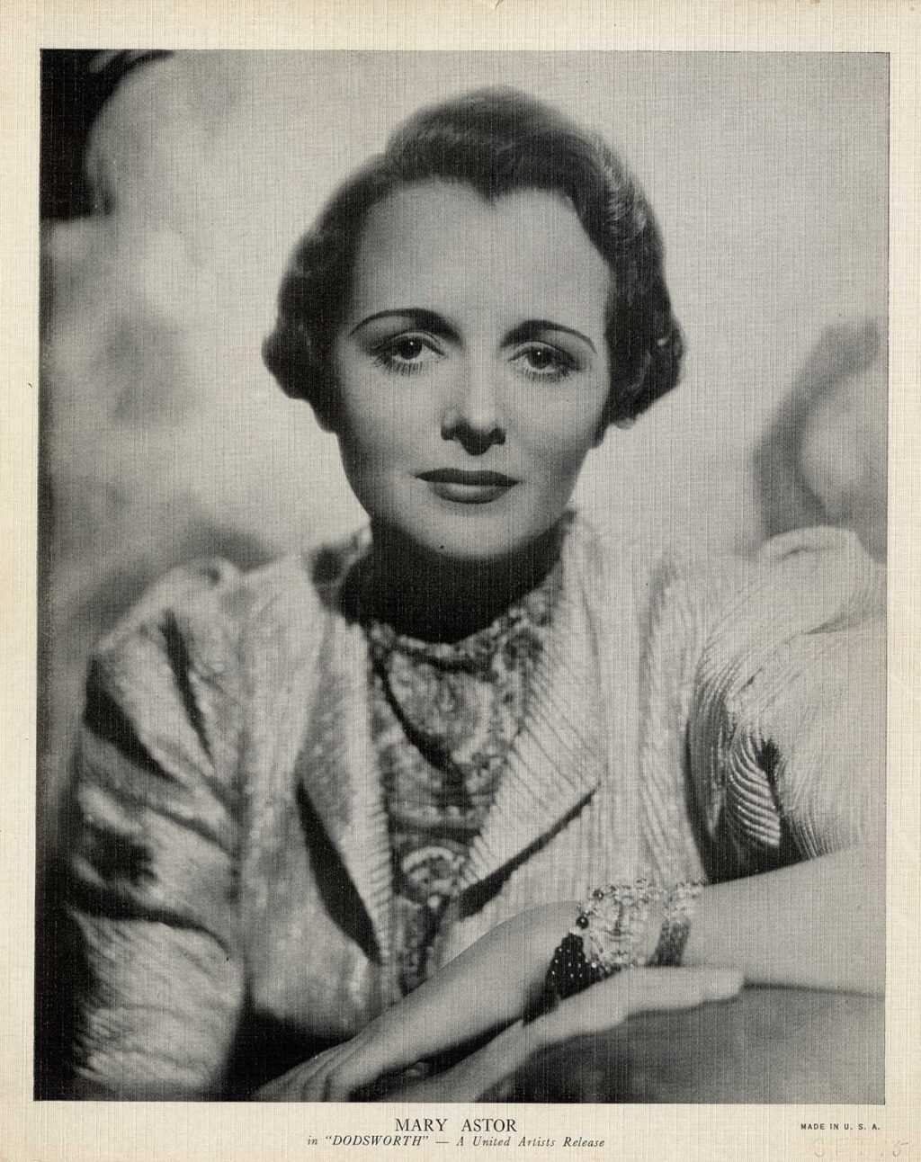 DODSWORTH (1936) Portrait of Mary Astor