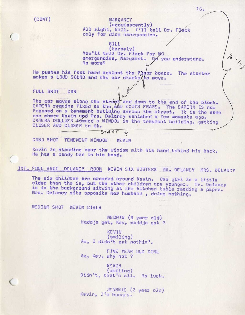 SLEEP ON THE ROOF (1967) Unproduced script based on the life of Margaret Sanger - Image 4