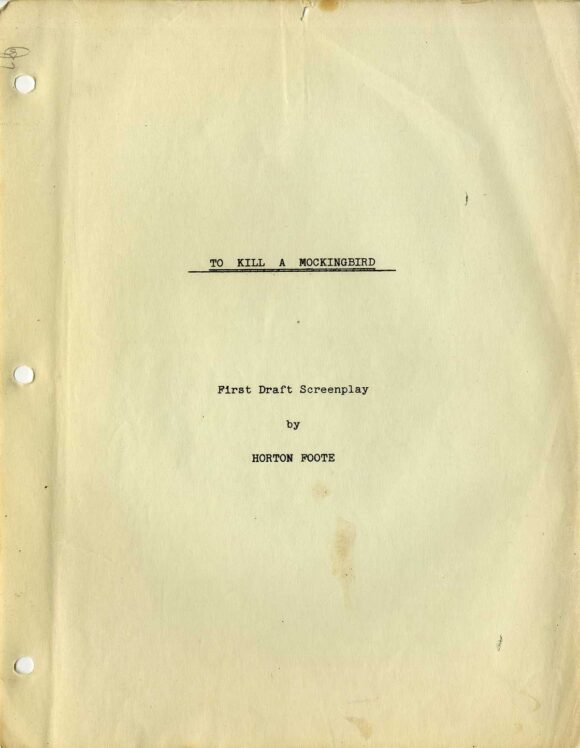 TO KILL A MOCKINGBIRD (1962) Archive of 3 film scripts - Image 2