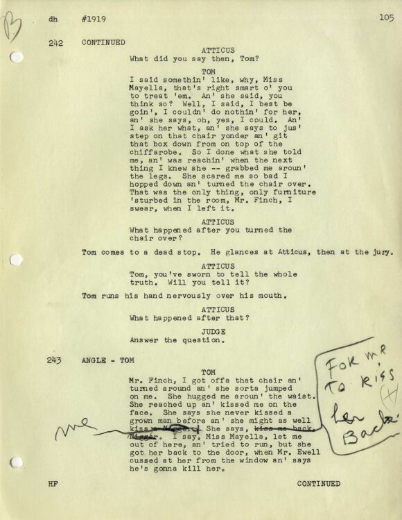 TO KILL A MOCKINGBIRD (Dec 27, 1961) Final draft script by Horton Foote - Image 4