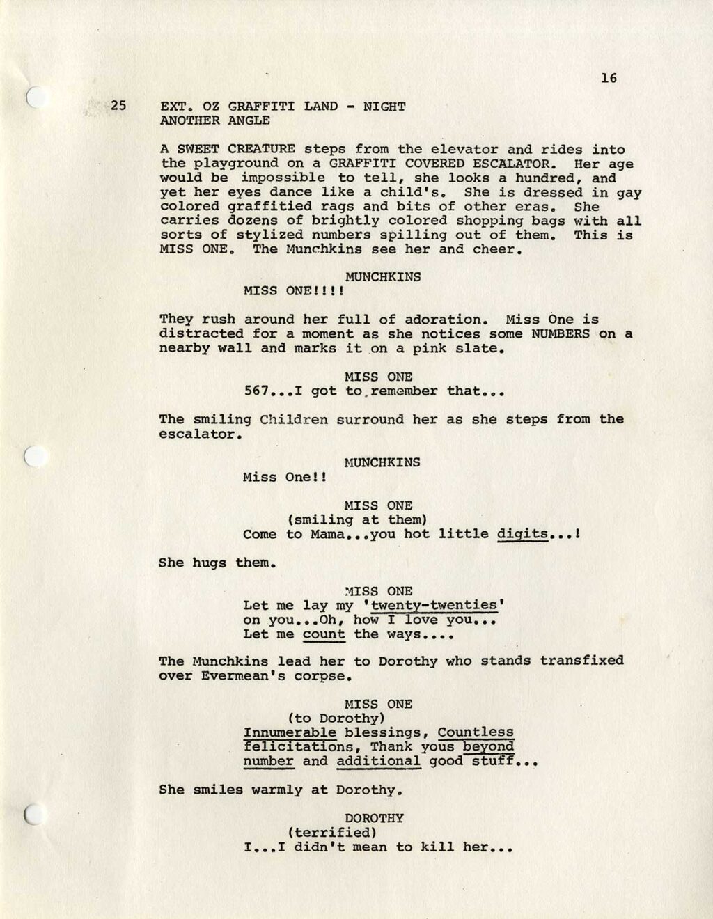 WIZ, THE (1978) Third draft screenplay dated May 15, 1977 - Image 2