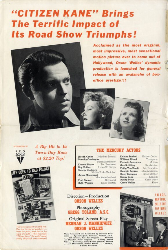 CITIZEN KANE (1941) Pressbook