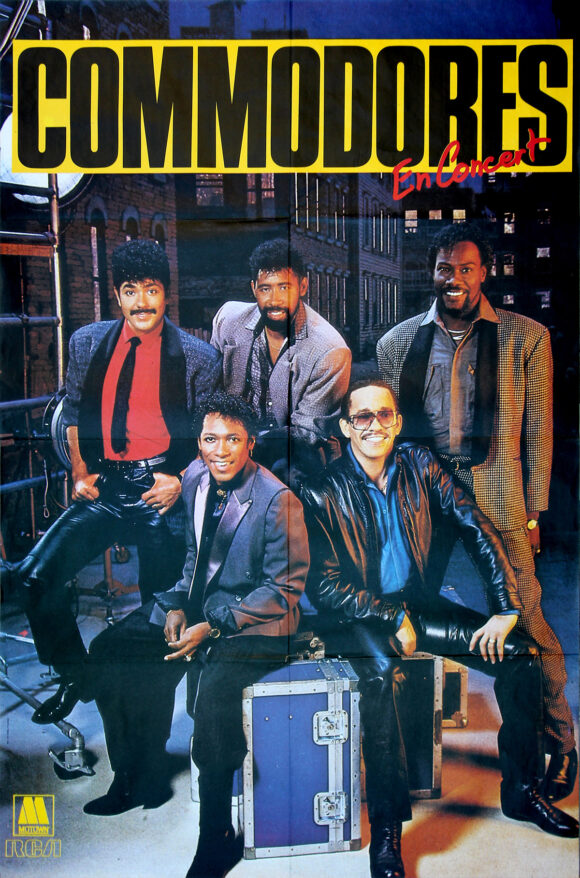 COMMODORES, THE / EN CONCERT (1985) French concert poster