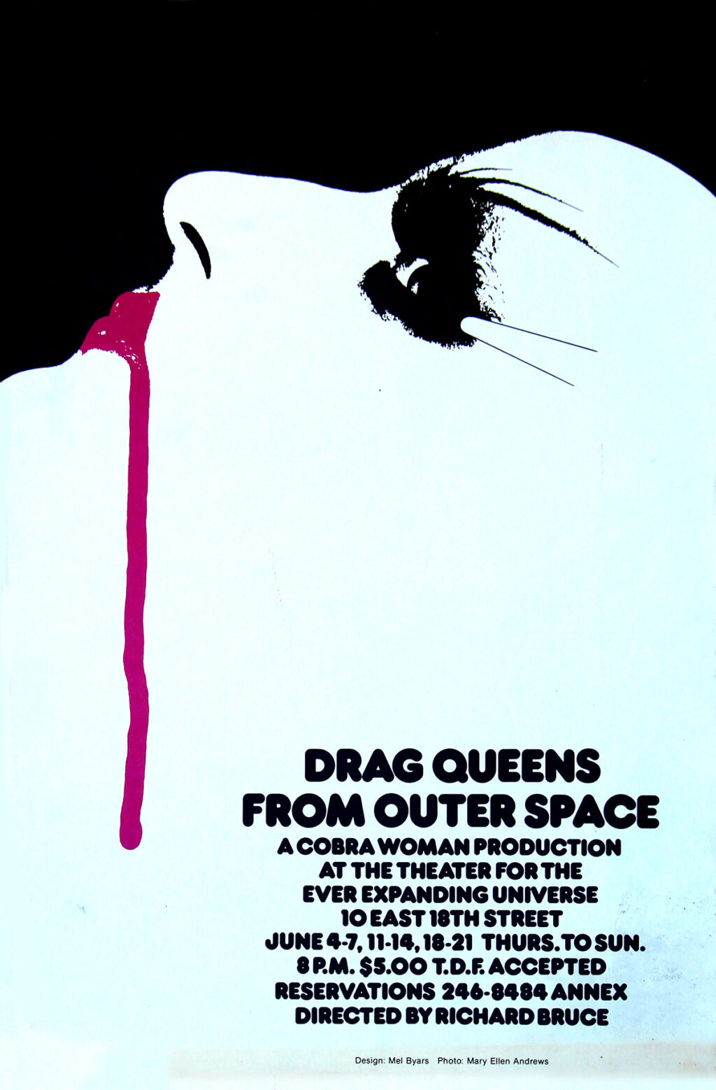 DRAG QUEENS FROM OUTER SPACE (ca. 1986) Theatre poster