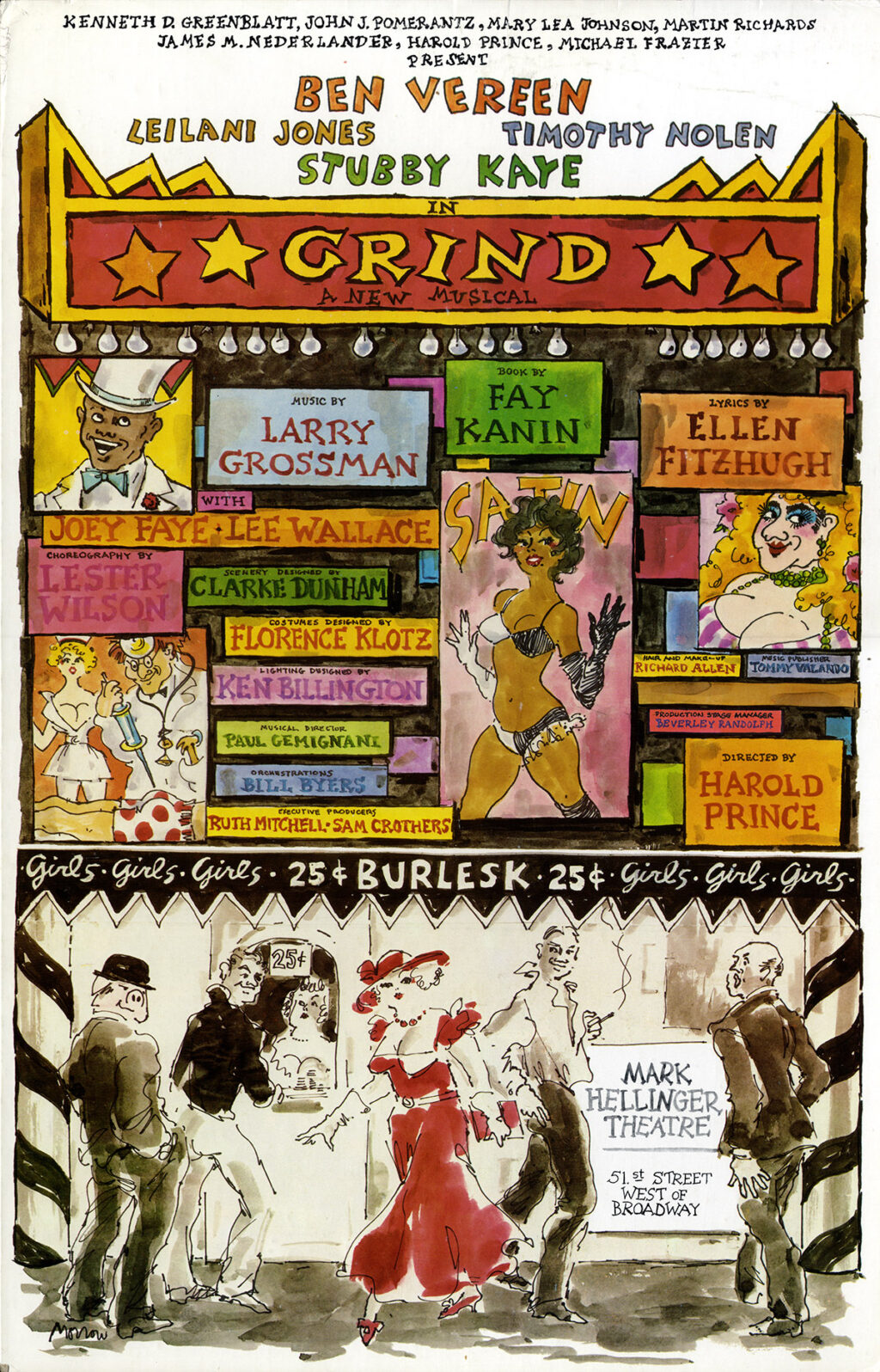 GRIND (1985) Theatre poster